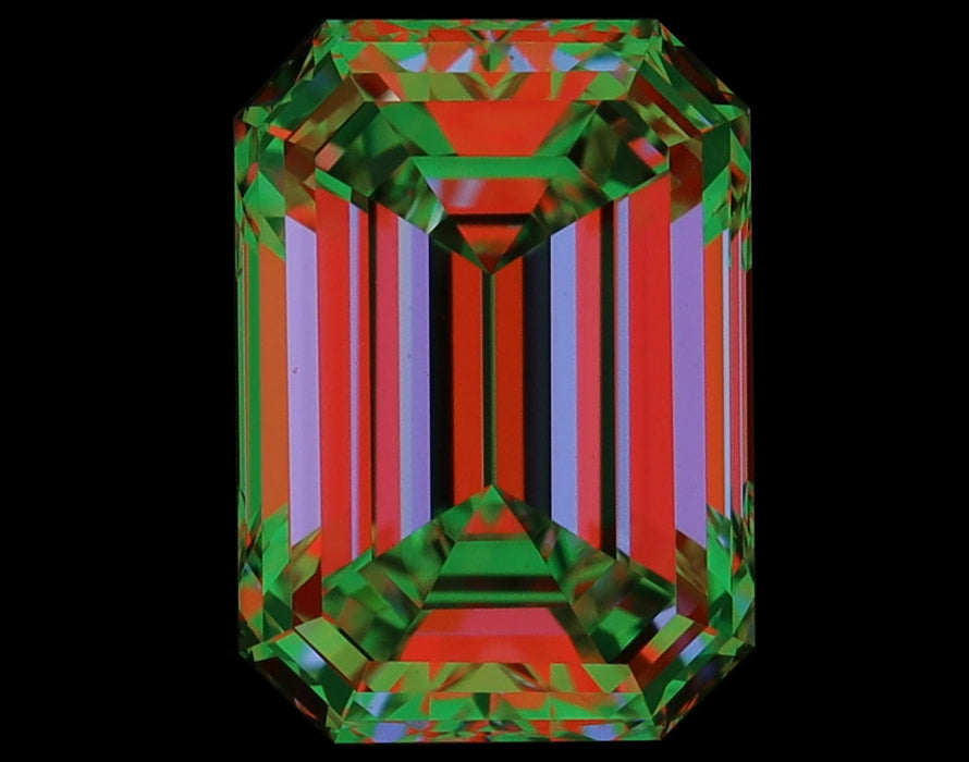 1.40ct Emerald G VVS2 Natural Diamond ASET image