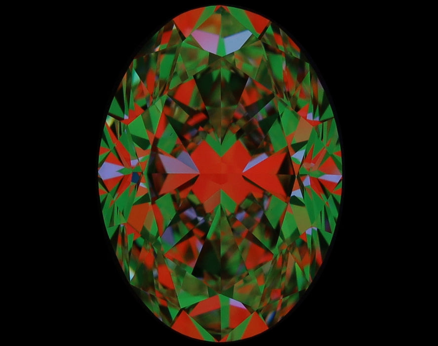 1.18ct Oval K VVS1 Natural Diamond ASET image