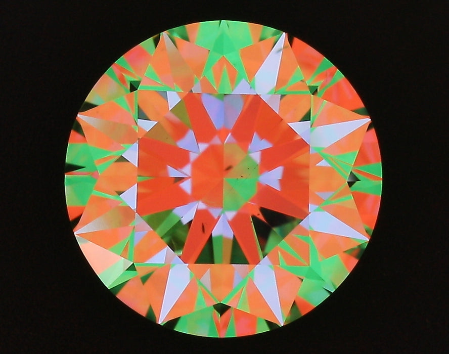 2.53ct Round H VS2 Natural Diamond ASET image
