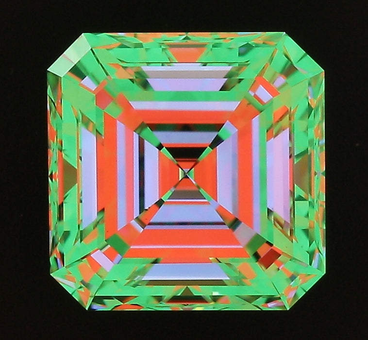 2.02ct Asscher I VS2 Natural Diamond ASET image
