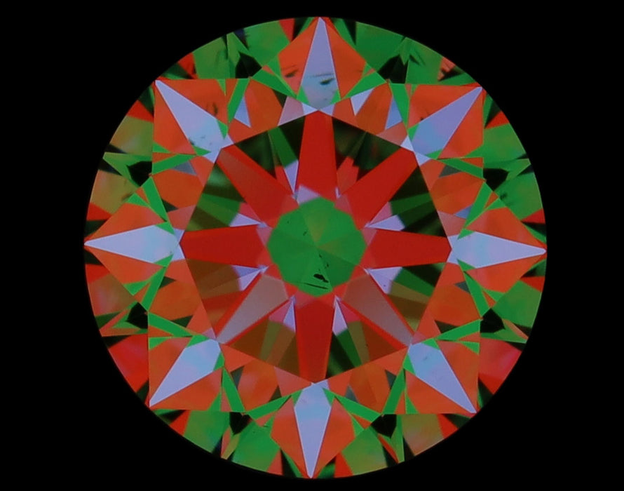 1.01ct Round E VS2 Natural Diamond ASET image
