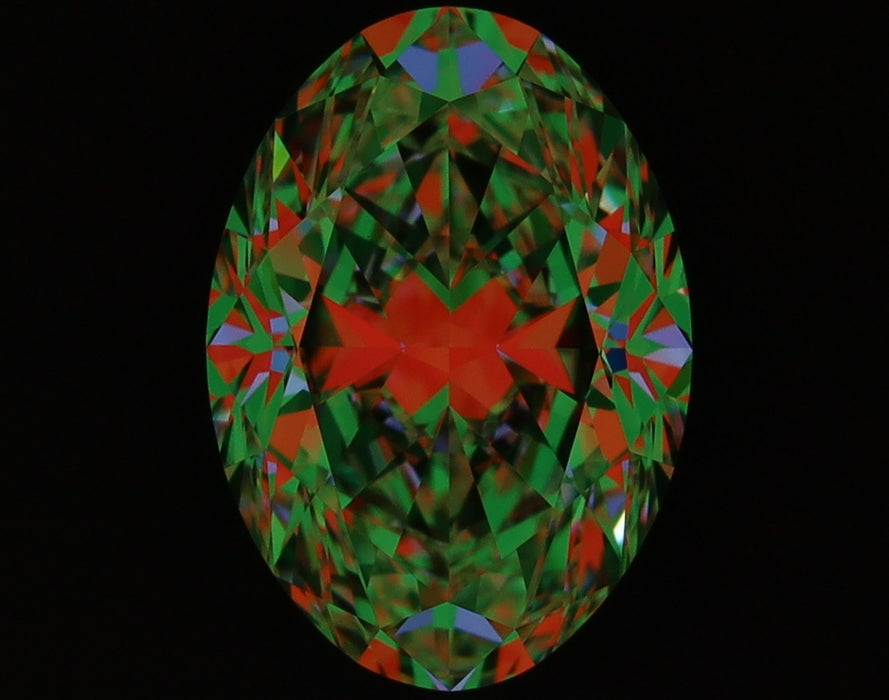 1.70ct Oval F FL Natural Diamond ASET image