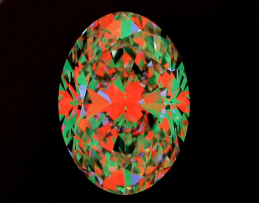 2.02ct Oval G VVS1 Natural Diamond ASET image
