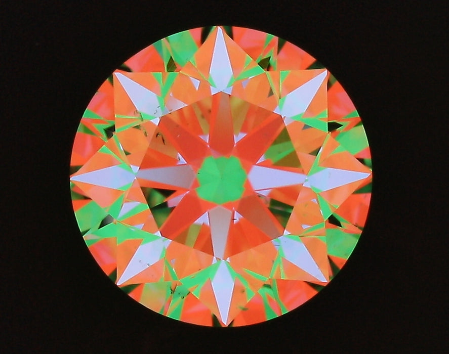 2.03ct Round I SI1 Natural Diamond ASET image