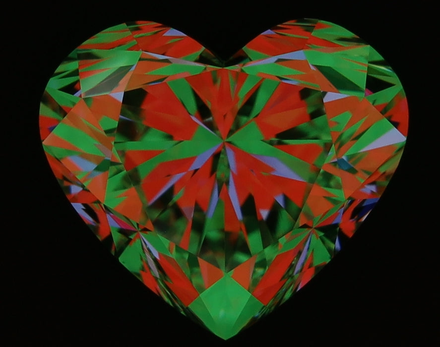 2.73ct Heart H VS1 Natural Diamond ASET image