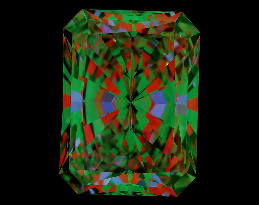 1.01ct Radiant G IF Natural Diamond ASET image