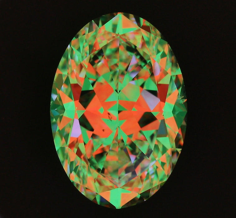 3.70ct Oval J SI1 Natural Diamond ASET image