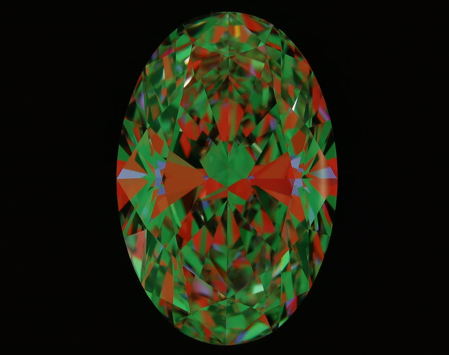 5.05ct Oval F VVS1 Natural Diamond ASET image