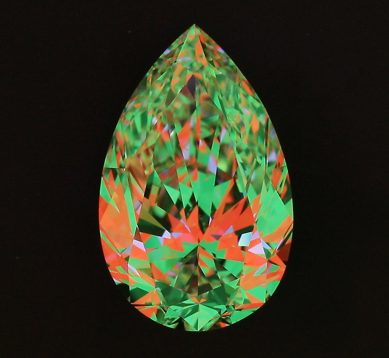 2.01ct Pear H VS2 Natural Diamond ASET image
