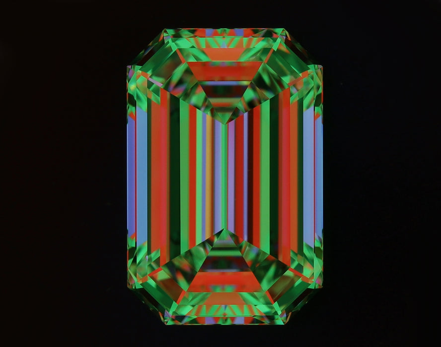 5.04ct Emerald I VS1 Natural Diamond ASET image
