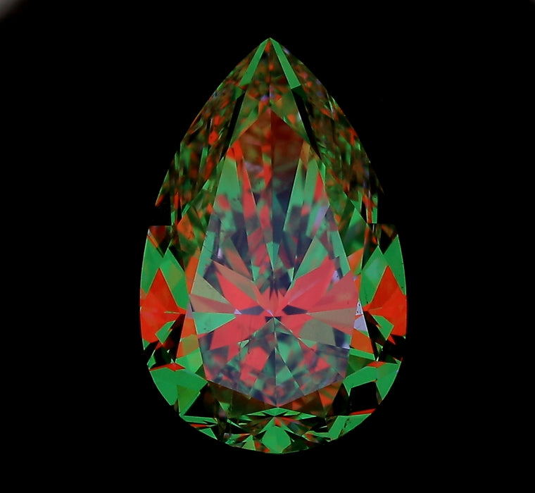 2.01ct Pear F SI1 Natural Diamond ASET image