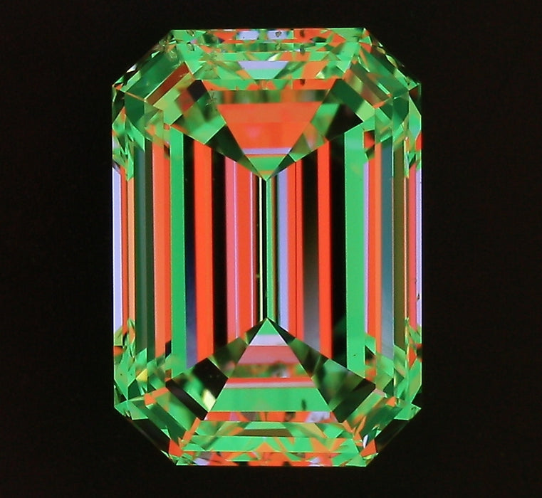 2.00ct Emerald J SI1 Natural Diamond ASET image
