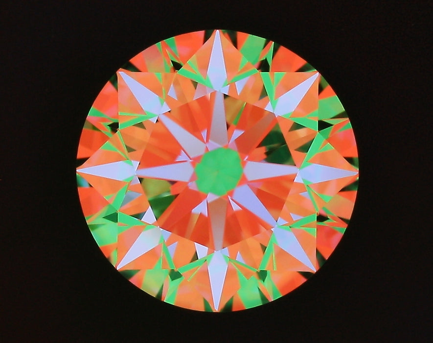2.70ct Round F VVS2 Natural Diamond ASET image