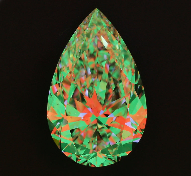 3.50ct Pear D SI1 Natural Diamond ASET image