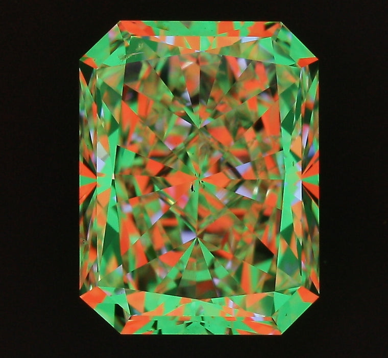 3.01ct Radiant I SI1 Natural Diamond ASET image