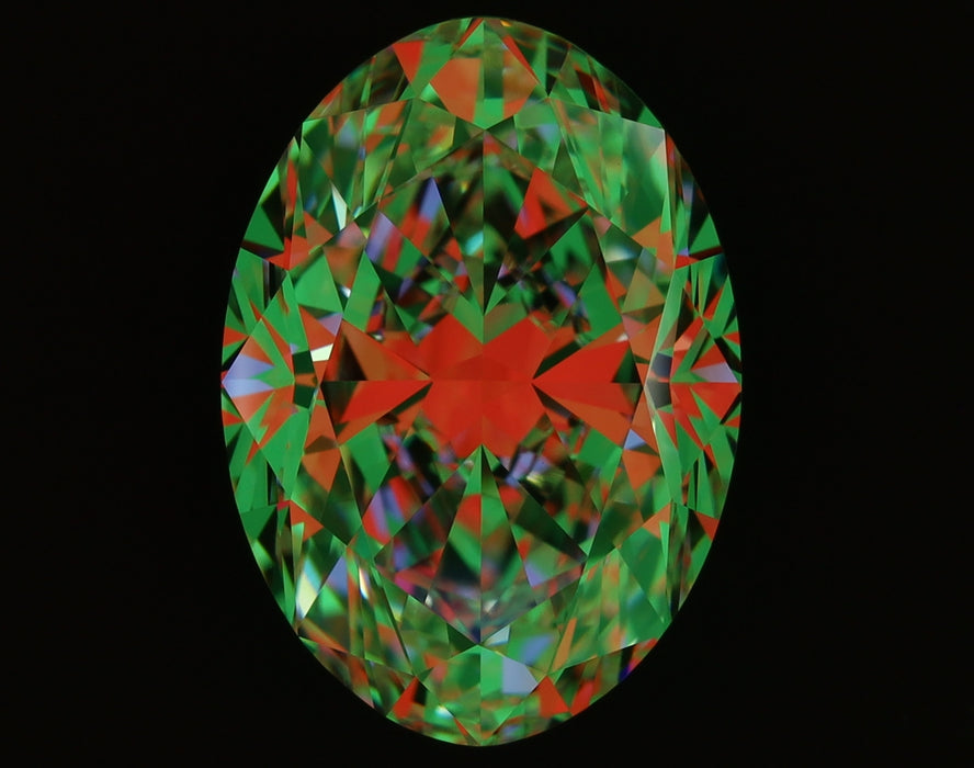 5.02ct Oval F VS1 Natural Diamond ASET image