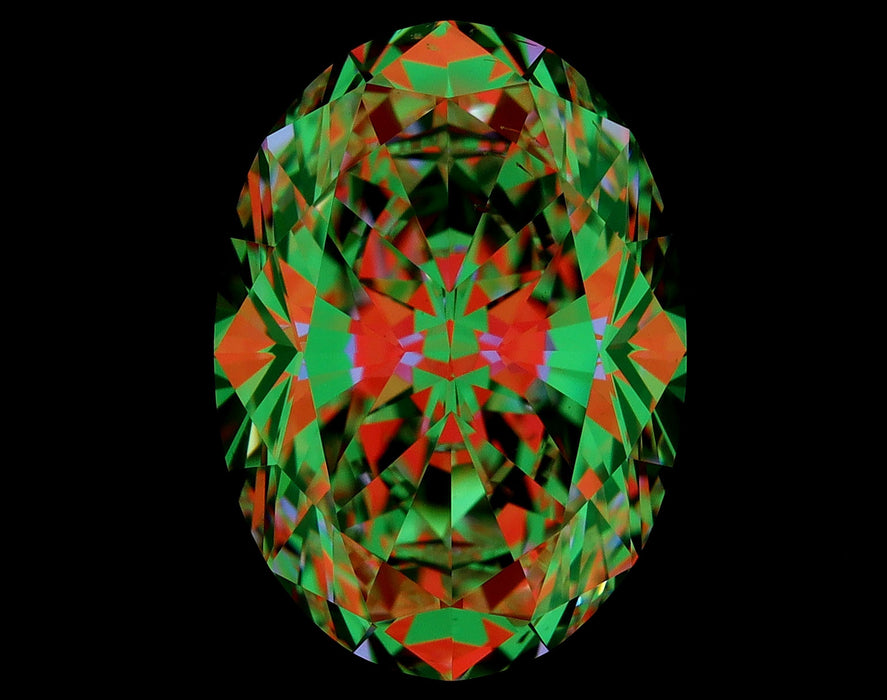 3.50ct Oval F SI1 Natural Diamond ASET image