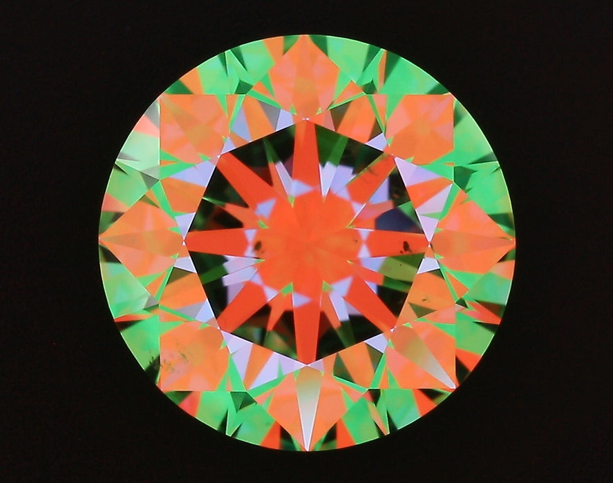 2.80ct Round H SI1 Natural Diamond ASET image