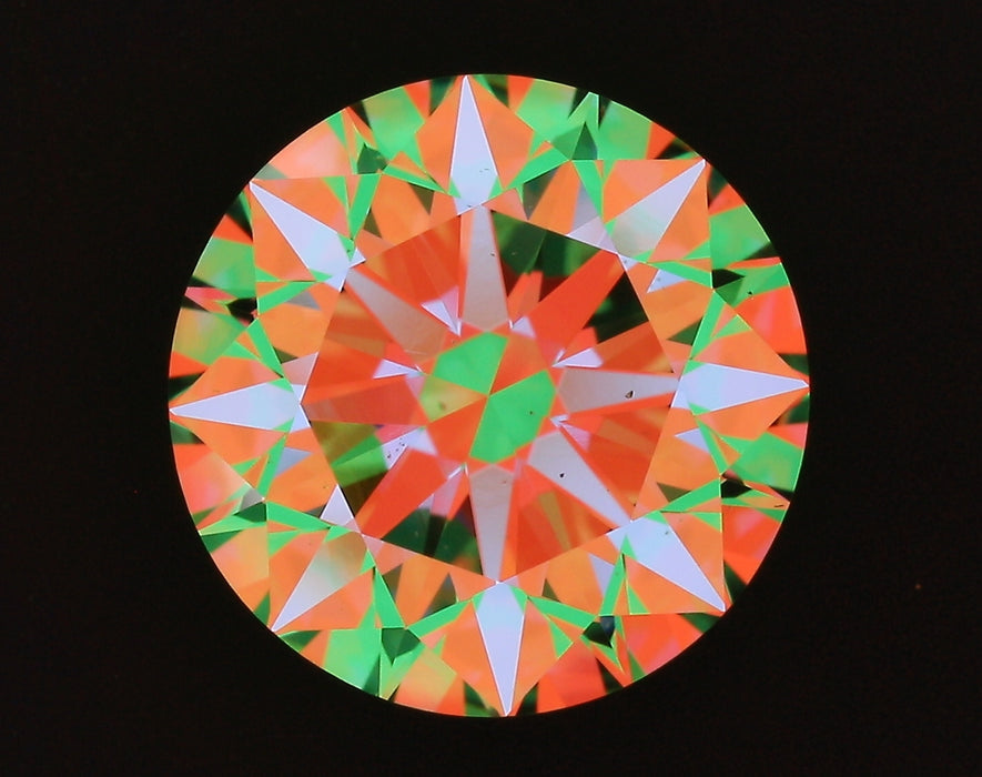 3.53ct Round I VS2 Natural Diamond ASET image
