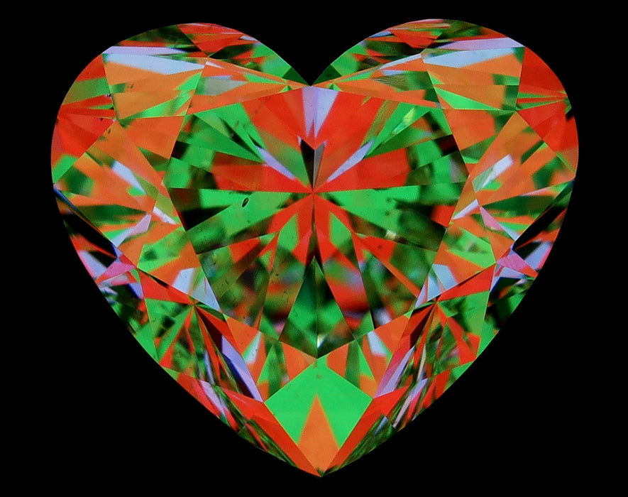2.81ct Heart I SI1 Natural Diamond ASET image