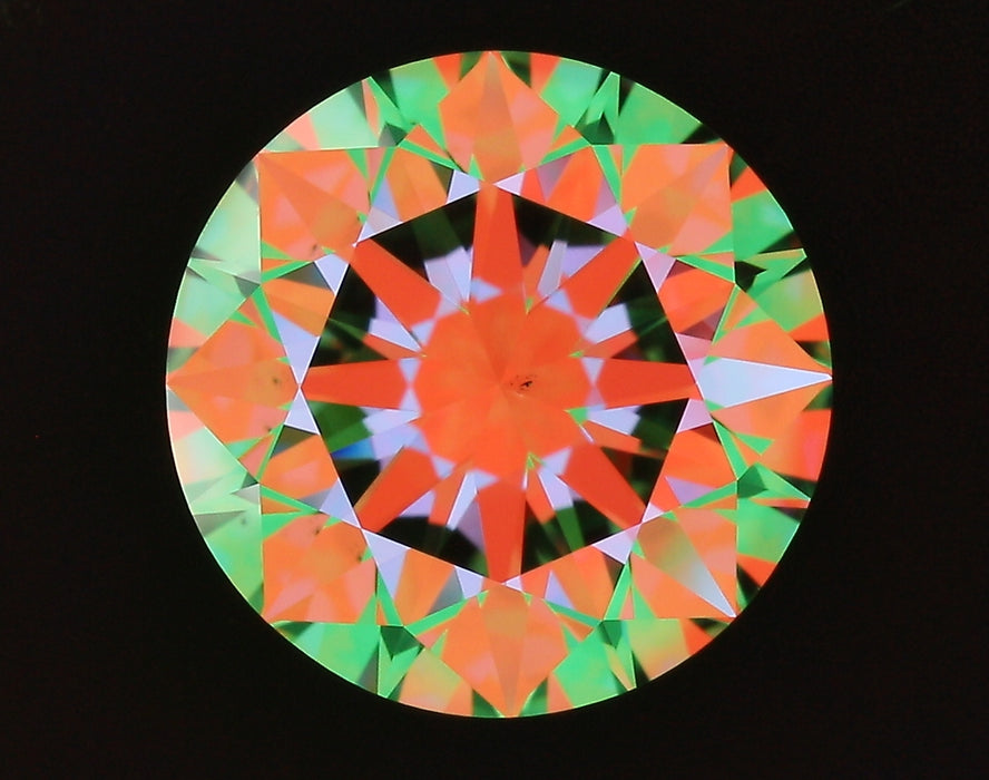 3.13ct Round G VS2 Natural Diamond ASET image