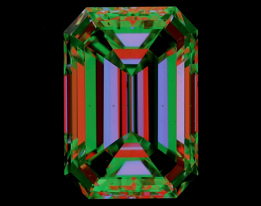 1.01ct Emerald G SI1 Natural Diamond ASET image