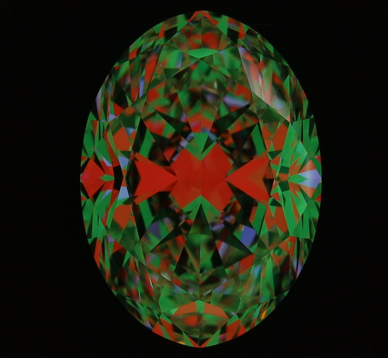 2.93ct Oval G VVS2 Natural Diamond ASET image