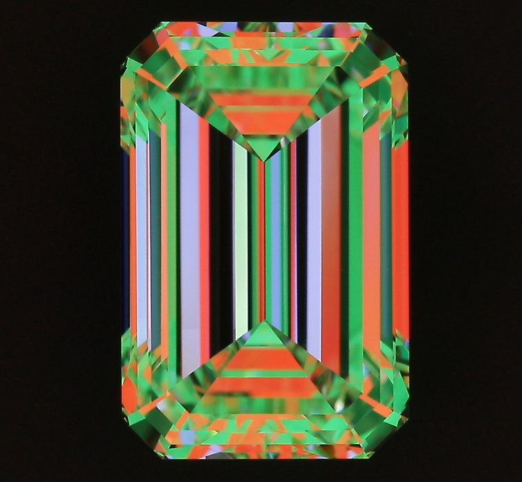 3.50ct Emerald F VVS2 Natural Diamond ASET image