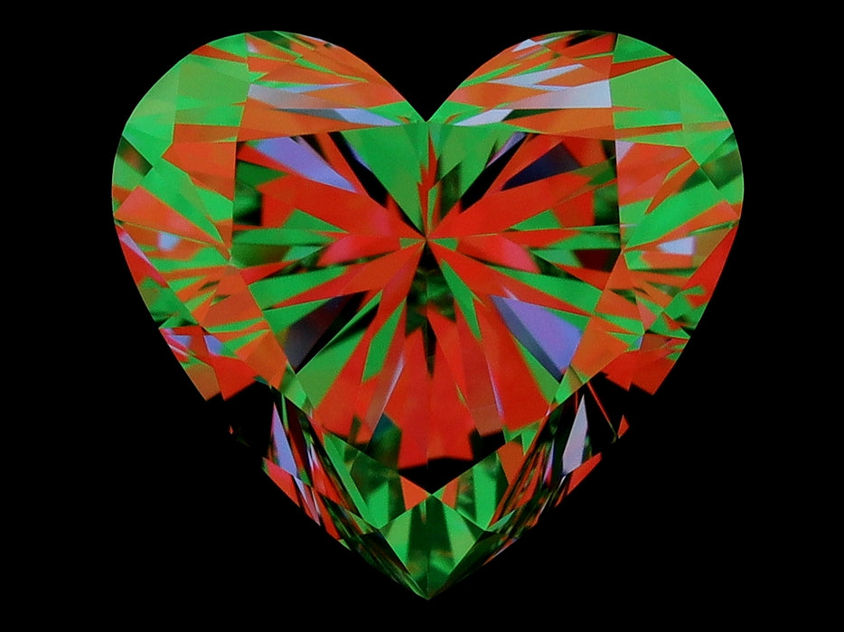 1.01ct Heart I VVS2 Natural Diamond ASET image
