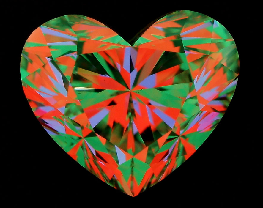1.32ct Heart L VS2 Natural Diamond ASET image