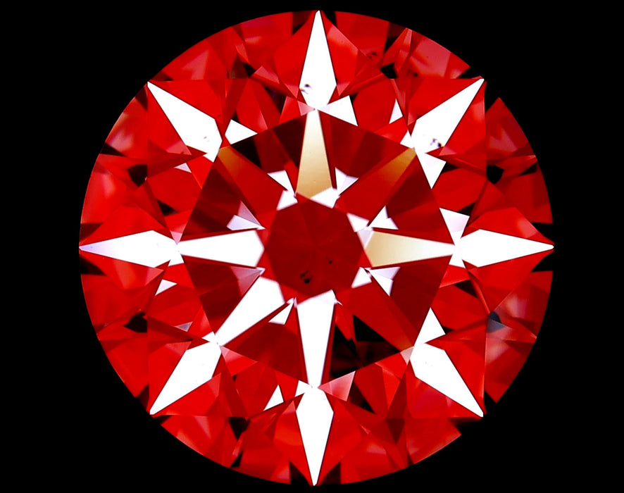 5.01ct Round F VS2 Natural Diamond arrows image