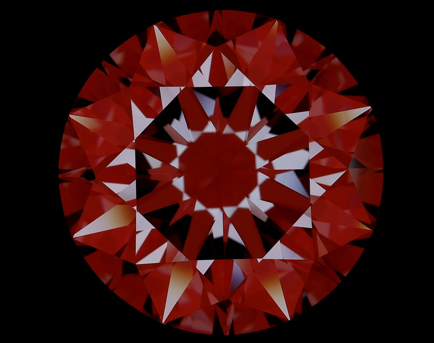 10.01ct Round F VS2 Natural Diamond arrows image