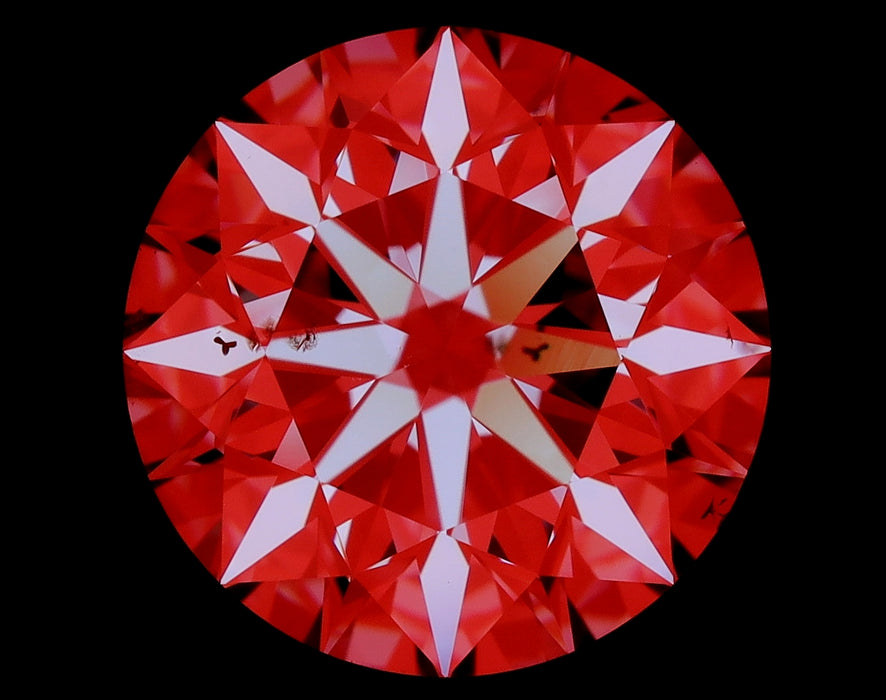2.00ct Round D SI1 Natural Diamond arrows image