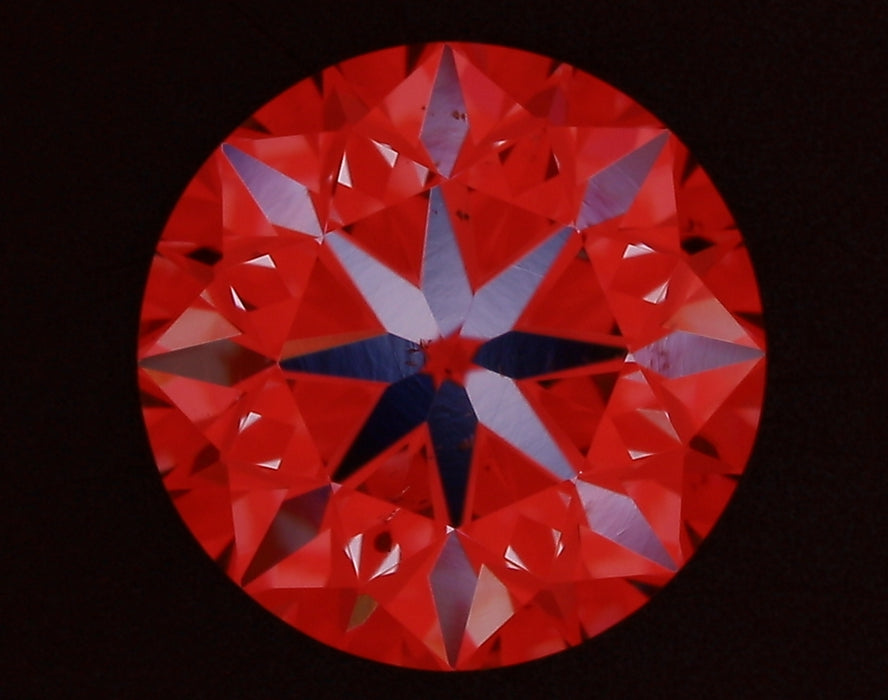 0.91ct Round F SI1 Natural Diamond arrows image