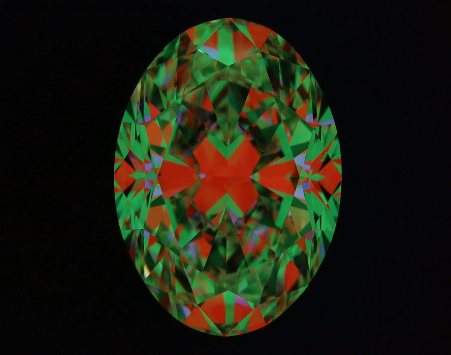 2.01F VVS2 Oval Brilliant Virtual Natural Diamond