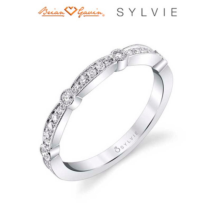 Avery Diamond Stackable Band