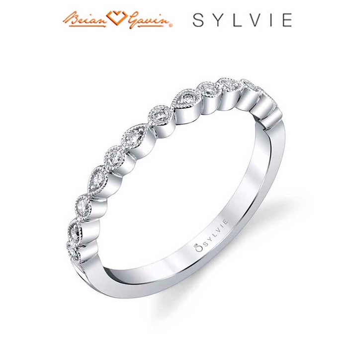 Eugenie Diamond Stackable Band