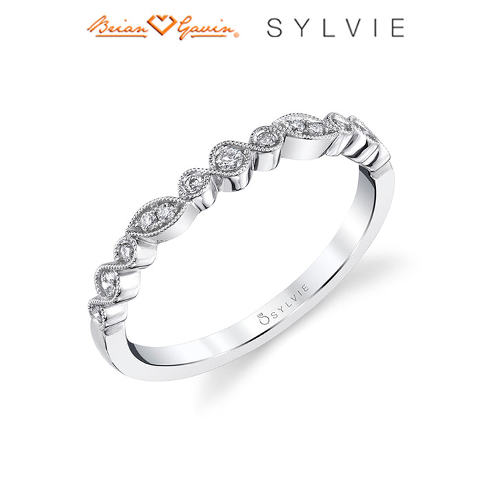Alluring "Sylvie" Diamond Stackable Band