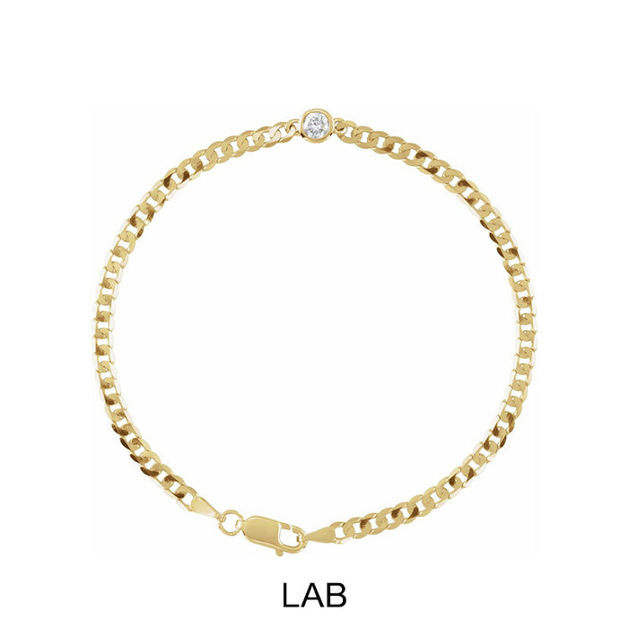 Lab Grown Diamond Link Bracelet