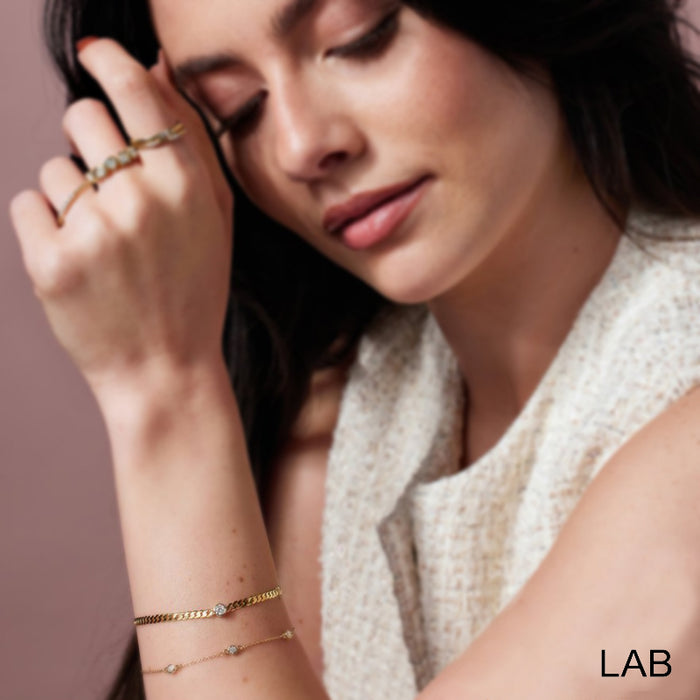 Lab Grown Diamond Link Bracelet