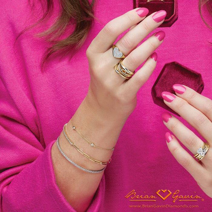 14K White Gold, 14K Yellow Gold, 14K Rose Gold