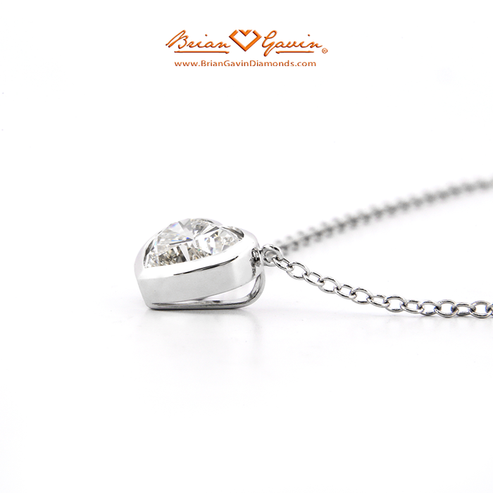 The Barbara Bezel Heart Pendant