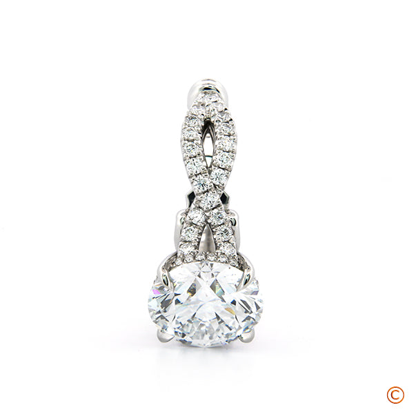 Custom Orante Engagement Ring