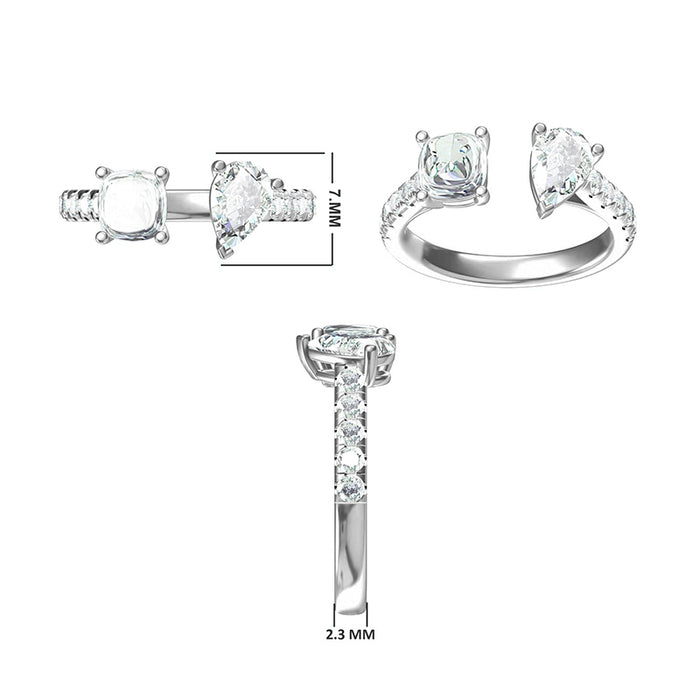 14K White Gold, 14K Rose Gold, 14K Yellow Gold