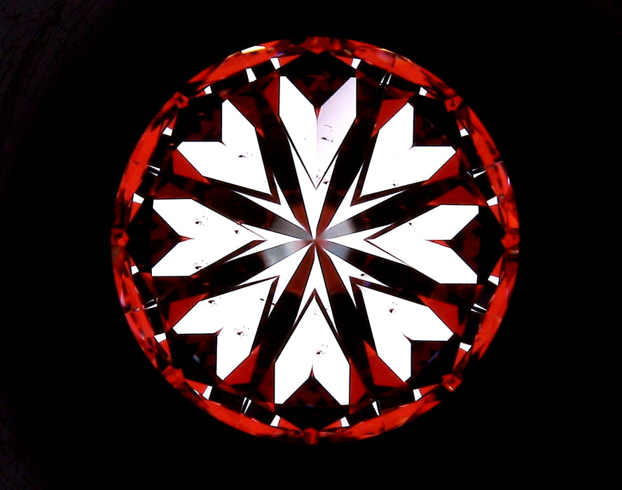 3.13ct Round G VS2 Natural Diamond hearts image
