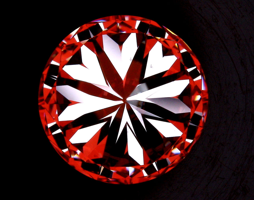 3.51ct Round H VS1 Natural Diamond hearts image
