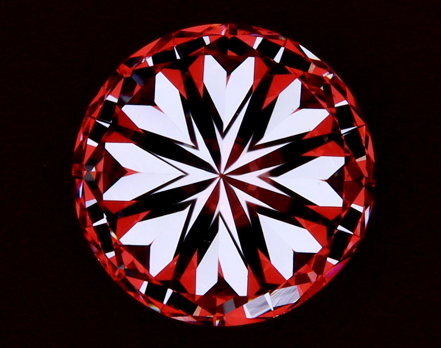 2.50ct Round F VS2 Natural Diamond hearts image