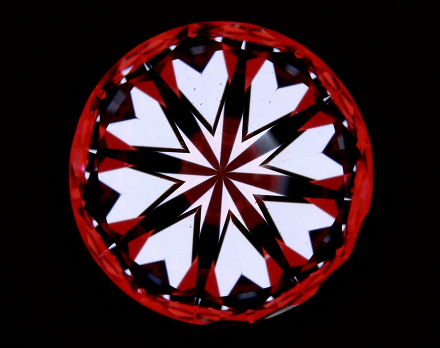 5.27ct Round G VS1 Natural Diamond hearts image