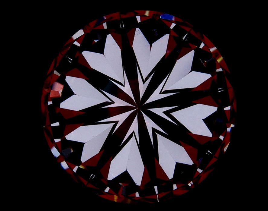 3.03ct Round F IF Natural Diamond hearts image