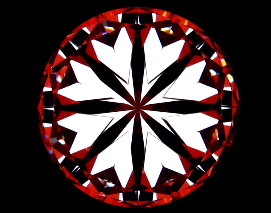 2.01ct Round G VS1 Natural Diamond hearts image